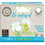 Absorbante de Noapte din Bumbac Organic 5 Picaturi Be Natural 10buc