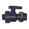 Robinet din plastic cu bila, pentru teava picurare, negru, Nr-5402, FI+FE, 1&quot; x 3/4&quot;
