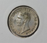 ITALIA 5 LIRE 1927 - Victor Emmanuel III KM #67.2 - 2 ** PE MUCHIE - Varianta mai rara (Argint ) (350)