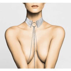 Zgarda argintiu sexy D&eacute;sir M&eacute;talique Collar - Silver