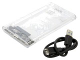 Carcasă hard disc 2,5" USB 2.0/3.0, 126x79x13mm