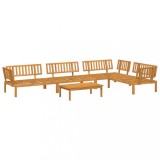 Set canapea gradina din paleti, 5 piese, lemn masiv de acacia