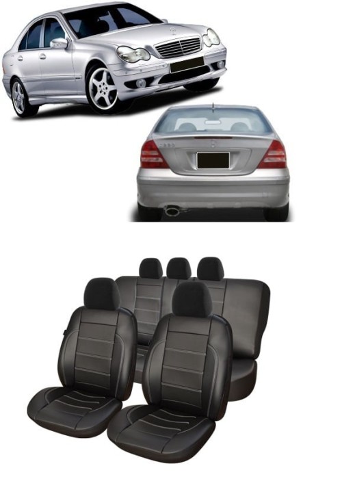 Set huse scaune piele perforata Mercedes Clasa C W203 (2000-2007)