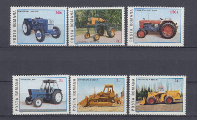 ROMANIA 1985 LP 1137 TRACTOARE ROMANESTI SERIE MNH foto