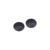 Set 25 nasturi plastic cu 2 gauri, Crisalida, diametru 15.2 mm, marimea 24&quot;, Negri