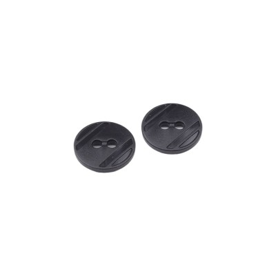 Set 25 nasturi plastic cu 2 gauri, Crisalida, diametru 15.2 mm, marimea 24&amp;quot;, Negri foto