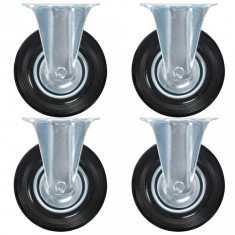 vidaXL Roți fixe, 4 buc., 125 mm 143447