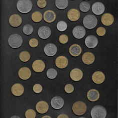 Lot 50 monede Franta (cele din imagine)