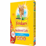 Hrană uscată pentru Pisici Sterilizate, cu Somon și Legume, 300g, Friskies