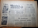 Scanteia tineretului 22 octombrie 1964-orasul piatra neamt,jocurile olimpice