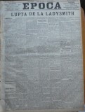Ziarul Epoca, 20 Octombrie1899; Razboiul anglo - bur, Lupta de la Ladysmith