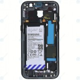 Capac mijloc Samsung Galaxy A5 2017 (SM-A520F) + baterie neagră GH82-13664A