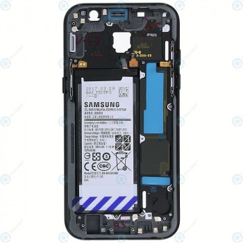 Capac mijloc Samsung Galaxy A5 2017 (SM-A520F) + baterie neagră GH82-13664A foto