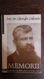 Memorii, Gheorghe Ciuhandu. Editie ingrijita de Constantin Jinga