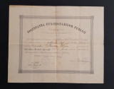 Diploma 1888 Societatea functionarilor publici