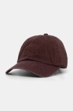Adidas șapcă de baseball din bumbac culoarea bordo, cu imprimeu, JF6042