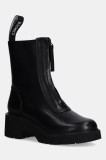 Camper cizme de piele Milah femei, culoarea negru, cu toc drept, K400776-001