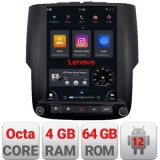Navigatie Dodge Ram 2013-2018 Lenovo Tesla Qled 9.7&quot; Octacore Qualcomm 8 Gb RAM 128Gb Hdd 4G DSP profesional Carplay Android Auto 360 camere Bluetooth