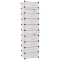 vidaXL Organizator de pantofi interconectat, 10 compartimente, alb