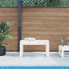 Banca gradina vidaXL, lemn pin masiv, 80x38x45cm, alba, exterior, terasa, curte, rezistenta 110kg