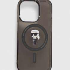 Karl Lagerfeld Husă pentru telefon iPhone 14 Pro 6.1" culoarea negru