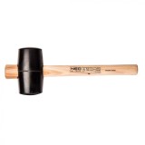 Ciocan cauciuc 75 mm, 680 g, maner lemn 25-053