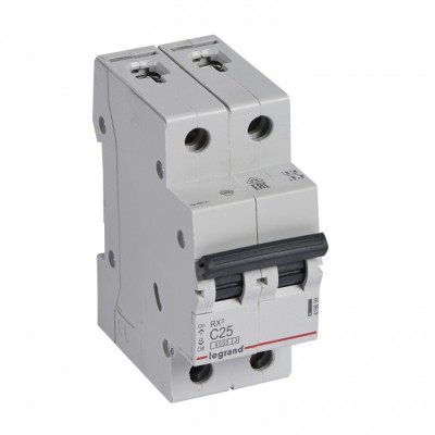 Siguranta automata 25A 2P C 4,5ka Legrand RX3 419699 foto