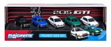 Majorette set 5 masinute metalice peugeot 205 gti scara 1 la 64