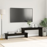 vidaXL Cabinet TV cu raft Stejar negru 180 x 30 x 43 cm Lemn compozit