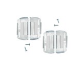 Set 4 suporti numar inmatriculare superslim transparent, OMC