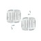 Set 4 suporti numar inmatriculare superslim transparent, OMC