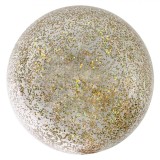 Balon Petrecere, Latex, Transparent, Dimensiune 46 cm, Confeti Aurii Stele, Oem
