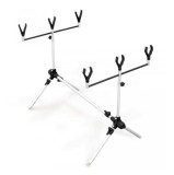 Rod Pod Crap Aluminiu 3 Posturi Lineaeffe, Inaltime 68cm, Lungime 115cm, Buzz Bar 50cm