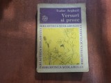 Versuri si proze de Tudor Arghezi