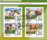 Timbre Guinea 2016, Fauna, Caini, Colita, Straine dupa 1950, Colectie, Neuf