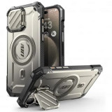 Cumpara ieftin Husa iPhone 15 Pro Max Antisoc protectie camera Gri SUBXT