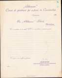 HST A732 Act antet Sebeșana Cassă de păstrare pe acțiuni Caransebeș interbelic
