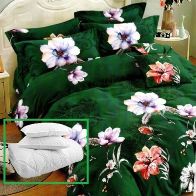 Pachet promo lenjerie pat finet 6 piese + 2 perne + pilota (m321) foto