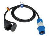 Prelungitor Alimentare AS SCHWABE 3G2,5mm&sup2; 1,5m Negru 1 Priză Cod 861408