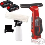 Einhell BRILLIANTO PXC + Twinpack CB - Aspirator pentru geamuri 280 mm 0.1 l accesorii + Set 2 acumulatori Li-Ion 18 V 2.5 Ah