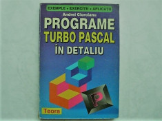 Cioroianu Programe Turbo Pascal in detaliu foto