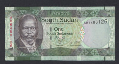 A5878 Sudan South Sudanul De Sud 1 pound ND 2011 UNC foto