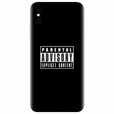 Husa silicon pentru Apple Iphone X, Parental Advisory foto