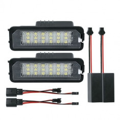 Led-uri xenon, pentru numar auto, Volswagen, Seat. set 2 bucati foto