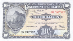 Bancnota Gibraltar 10 Shilling 2018 - PNL UNC ( World Tourism ) foto