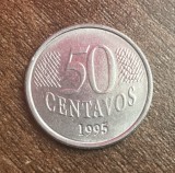 C50 - Moneda foarte veche - Brazilia - 50 centavos - 1995
