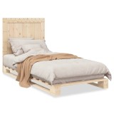 Cumpara ieftin Cadru de pat cu tablie, 90x200 cm, lemn masiv de pin