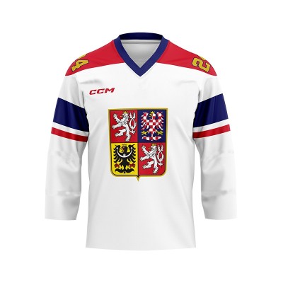 Echipa națională de hochei tricou de hochei 2024 CCM Fandres replica - S foto