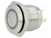 Comutator anti-vandalism ONPOW SPST-NO 2A 36V IP65 roșu LED