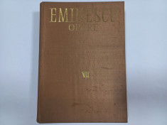 MIHAI EMINESCU - OPERE VOL. VII : PROZA LITERARA, BUCURE?TI, 1977, 468 PAGINI foto